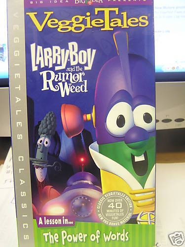 veggietales larryboy and the rumor weed vhs