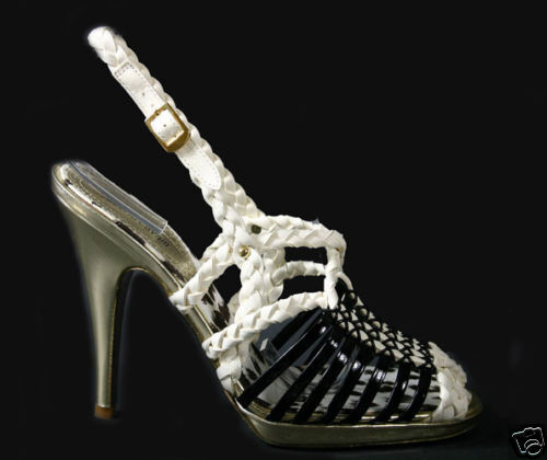 925 NEW ROBERTO CAVALLI PLATFORM SHOES 38.5   8.5  