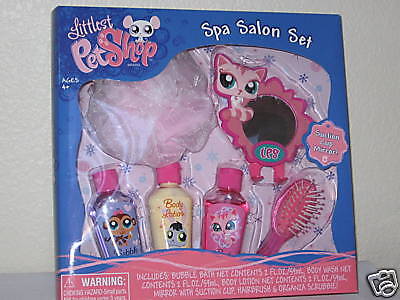 Littlest Pet Shop Spa Salon Bath Mirror Lotion Bubble  