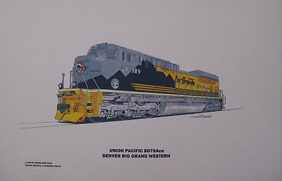 Union Pacific SD70ACE DRGW #1989 by David Kirkland  