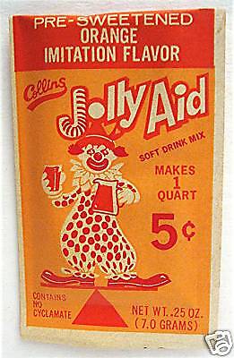 Collins 5 Cent Jolly Aid Orange Soft Drink Mix Georgia  