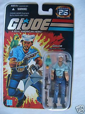 GI JOE 25th SHIPWRECK SHARK TATTOO VARIANT WAVE 3 *NEW* 653569274650 