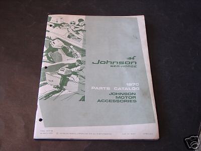 1970 JOHNSON OUTBOARD ACCESSORIES PARTS MANUAL