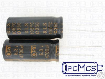 10 OST RLS 6.3V 4700UF LOW ESR MotherBoard Capacitor  