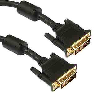 3Ft DVI to DVI Cable Dual Link (24+1pin) M/M 1080p  