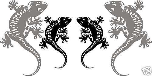 Gecko Tattoo Tribal Aufkleber Motorhaube Heckscheibe  