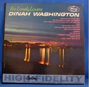 Dinah Washington LP Record for Lonely Lovers