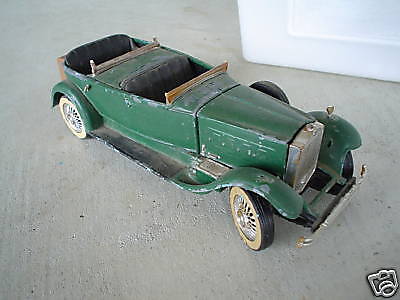 BIG Vintage Pressed Steel Hubley Classic Car LOOK  