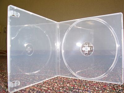 1000 7MM SLIM SQUARE POLY CD/DVD CASE, CLEAR   PSC6  