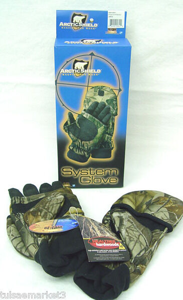 Arctic Shield Hunting Archery Shooters Gloves Mitts LRG  