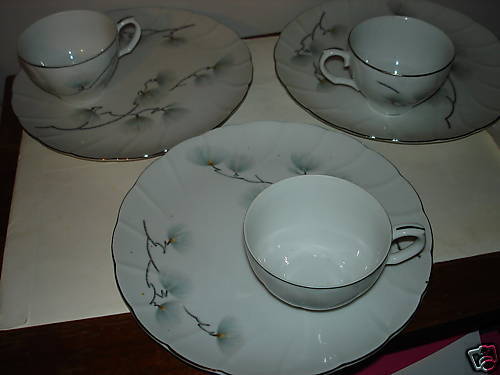 LAUREL CHINA JAPAN INLAND SEA # 403 SNACK PLATE w/ CUP  