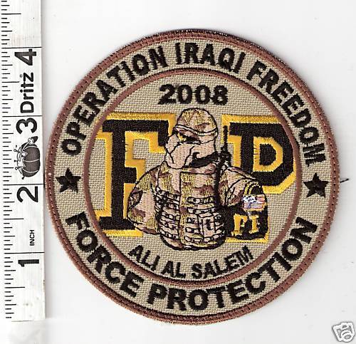 2008 ALI AL SALEM AIR BASE FORCE PROTECTION PATCH V27  
