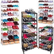 7 or 10 Tier Shoe Storage Organiser Rack