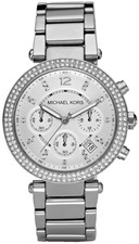 Michael Kors Women's Parker MK5353 Silver Stainless-Steel Quartz Fashion Watch