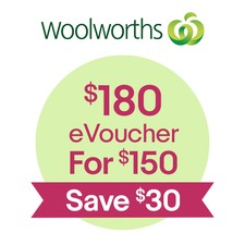 $180 Woolworths online evoucher